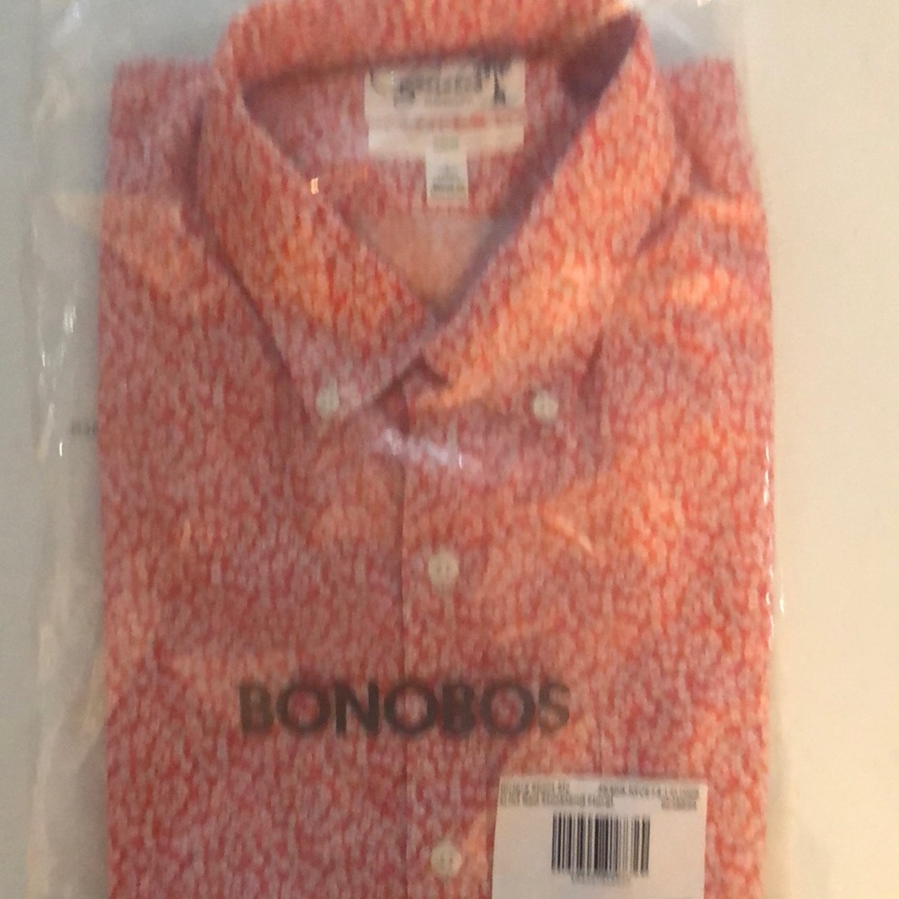 New bonobos Button down shirt slim L long short sleeve